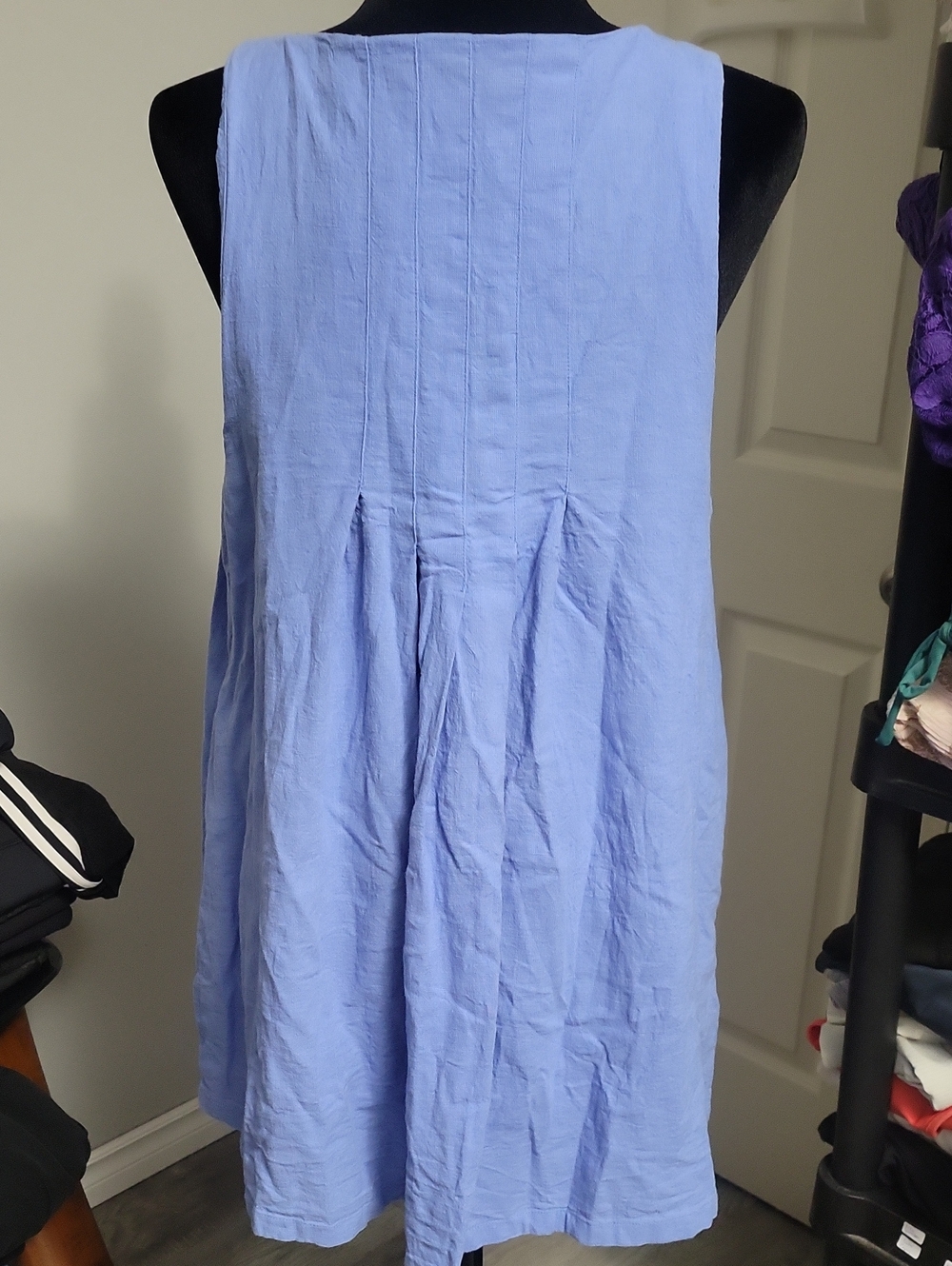 Free People free-est Small* Cielo Cotton-Linen Tunic Dress Blue - Picture 4 of 11